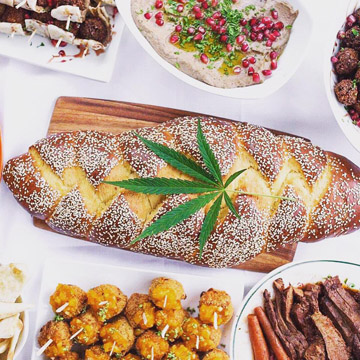 A spread of cannabis pastry.